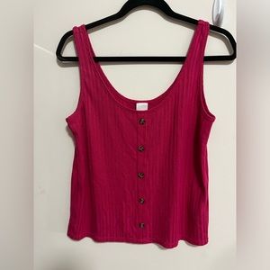 Faux Button-up Tank top